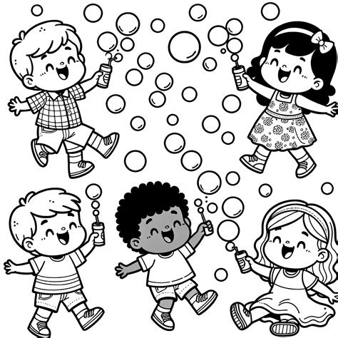 Deti si hrajú s bublifukom