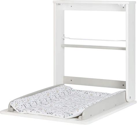 Nástenný drevený prebaľovací pult