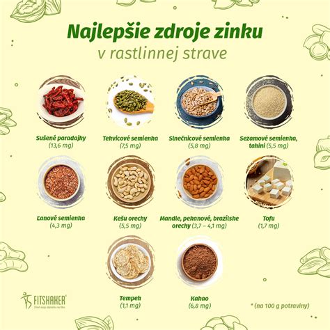 Zdravé semiačka ako zdroj zinku