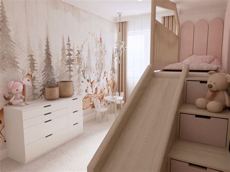 Detská izba s prebaľovacou komodou a postieľkou