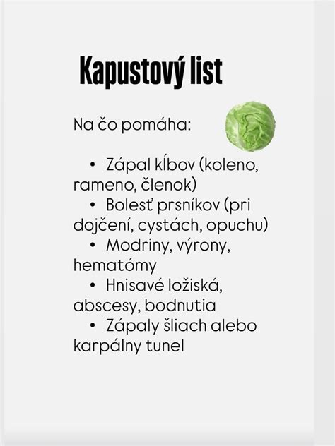 Úľava pri naliatí prsníkov kapustnými listami