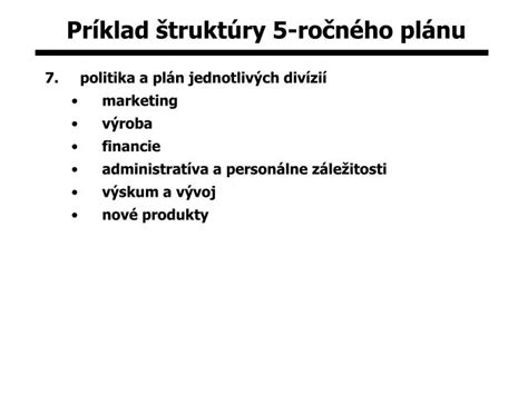 Príklad štruktúry pôrodného plánu