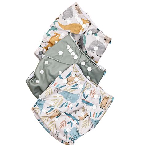 Ilustrácia rôznych typov detských plienok