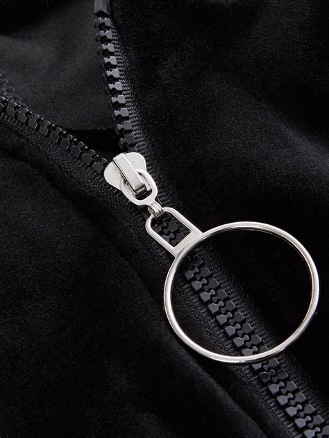 Zipper with a key ring for easier handling