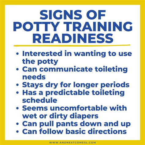 Child showing readiness for potty training