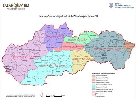 Detailná mapa pôsobnosti ÚPSVaR Poprad