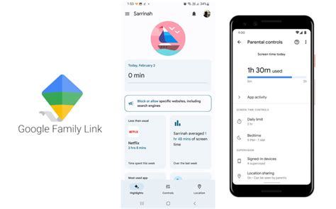 Ikony Google Family Link a Apple Family Sharing