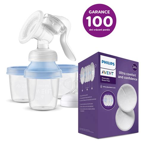 Manuálna odsávačka Philips Avent s pohárikmi VIA