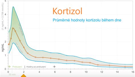 graf hladiny kortizolu u matiek