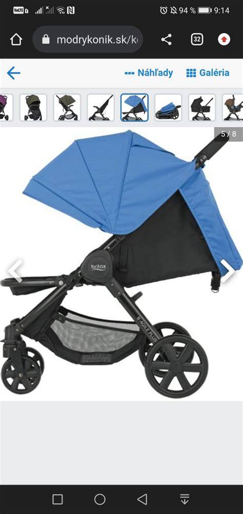 Detail uvoľňovacieho mechanizmu športovej časti kočíka Britax