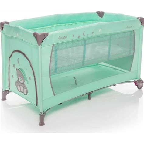 Detail vkladacieho poschodia v cestovnej postieľke Zopa Nanny