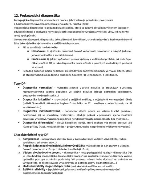 odborná pedagogická diagnostika dieťaťa