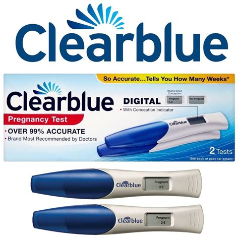 Clearblue Digital pregnancy test with digital display and week indicator