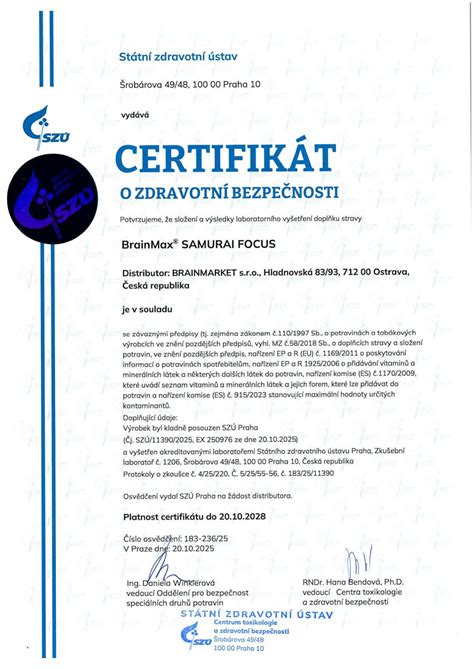 Certifikát bezpečnosti hračiek