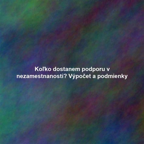 Podmienky nároku na dávku v nezamestnanosti (infografika)