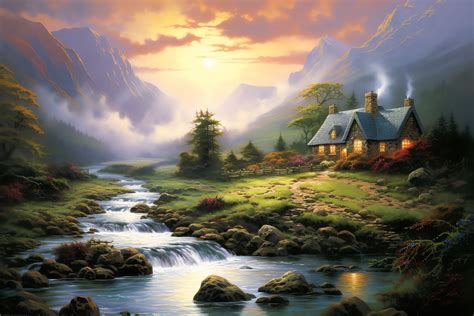 Thomas Kinkade painting
