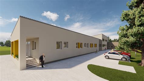 Denný Detský Rehabilitačný Stacionár v Ružomberku - exteriér budovy