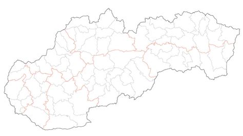 Mapa Slovenska s označenými regiónmi s vysokým podielom detí s diagnózou mentálneho postihnutia