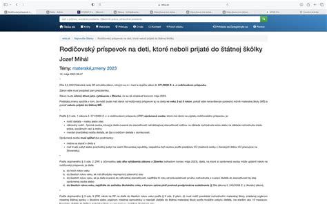 rodičovský príspevok a škôlka do 3 rokov