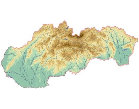 Mapa Slovenska s označenými CDR