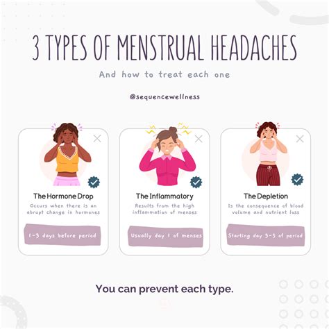 Hormonal changes vs. headache causes infographic