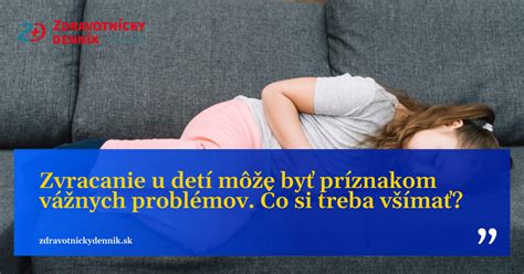 Dieťa odpočívajúce po zvracaní