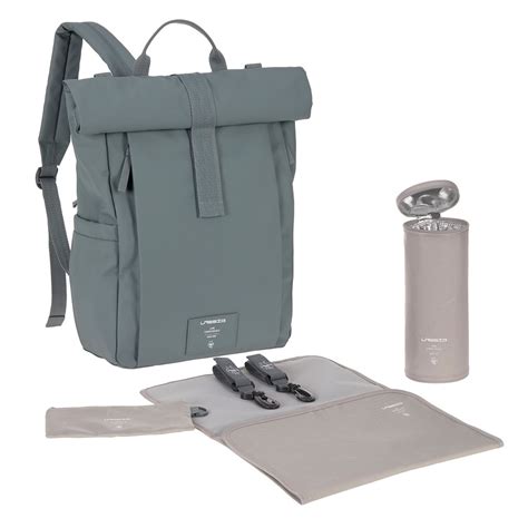 Lässig Green Label Rolltop Backpack on a nature trail