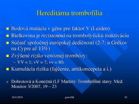 Zrážanie krvi a trombofilné stavy