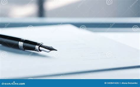 Documents and pen for application