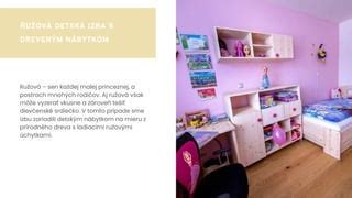 Fotografia útulnej detskej izby s nábytkom z prírodného dreva