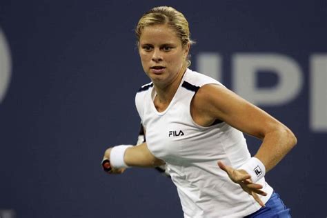 Kim Clijsters pri víťaznom údere
