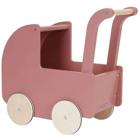 Drevený kočík Little Dutch Kvety a motýle