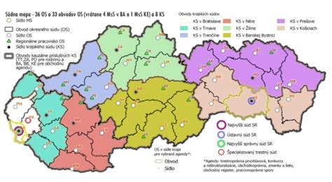 Mapa jurisdikcie súdov vo veciach výživného (pre medzinárodné prípady)