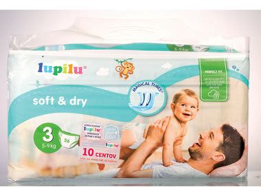 Lidl leták a zľavy na plienky Lupilu