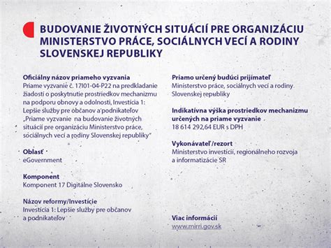 Funkcie a význam Ministerstva práce, sociálnych vecí a rodiny SR