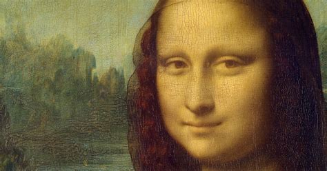 Mona Lisa's smile detail
