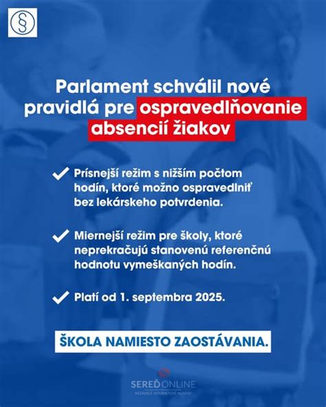 Infografika: Nové pravidlá ospravedlňovania absencií v školách a škôlkach