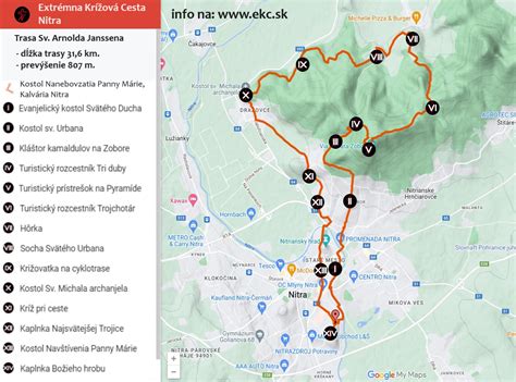 Mapa putovania Jozefa a Márie do Betlehema