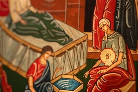Ikona Narodenia Presvätej Bohorodičky s Joachymom a Annou