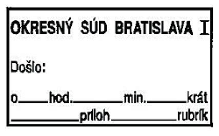 Dokumenty a pečiatka súdu