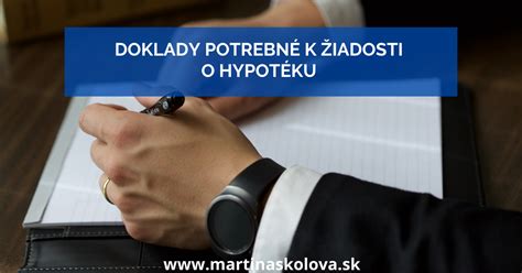 Doklady potrebné k žiadosti