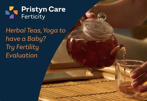 Various herbal teas for fertility support
