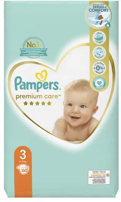 Infografika: Kľúčové vlastnosti Pampers Premium Care 3