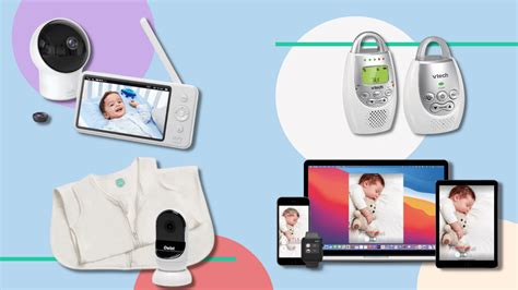 Comparison of different types of baby monitors: audio, video, smart