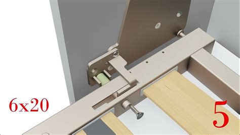 detailný pohľad na mechanizmus sťahovacej bočnice postieľky