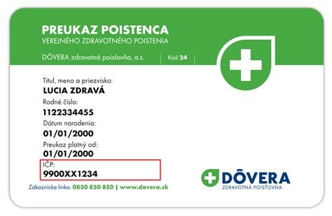 Zdravotná poisťovňa kartička poistenca