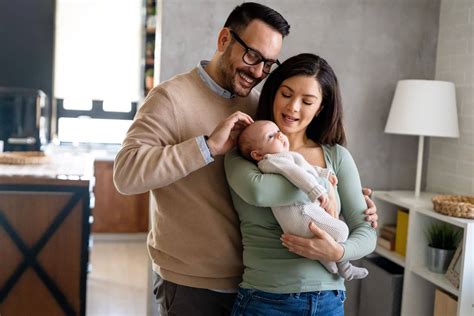 Parents with a newborn baby
