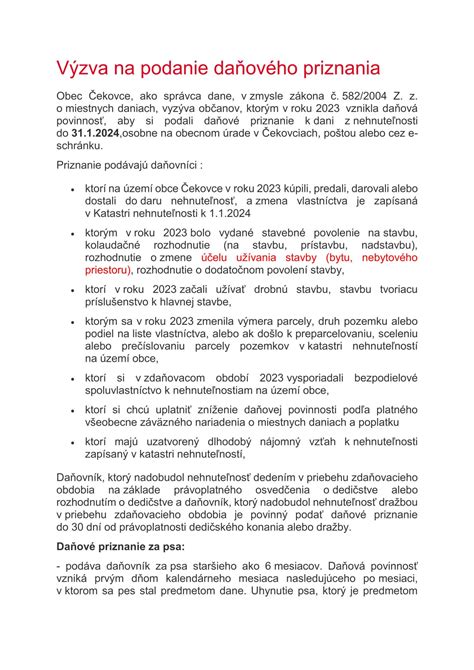 Schéma: Proces podania daňového priznania