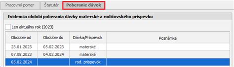 Scenáre poberania materského a rodičovského príspevku
