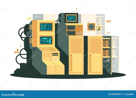 Supercomputer illustration